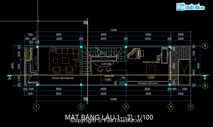 Bản vẽ nhà phố,nhà phố 4 tầng,nhà 4 tầng